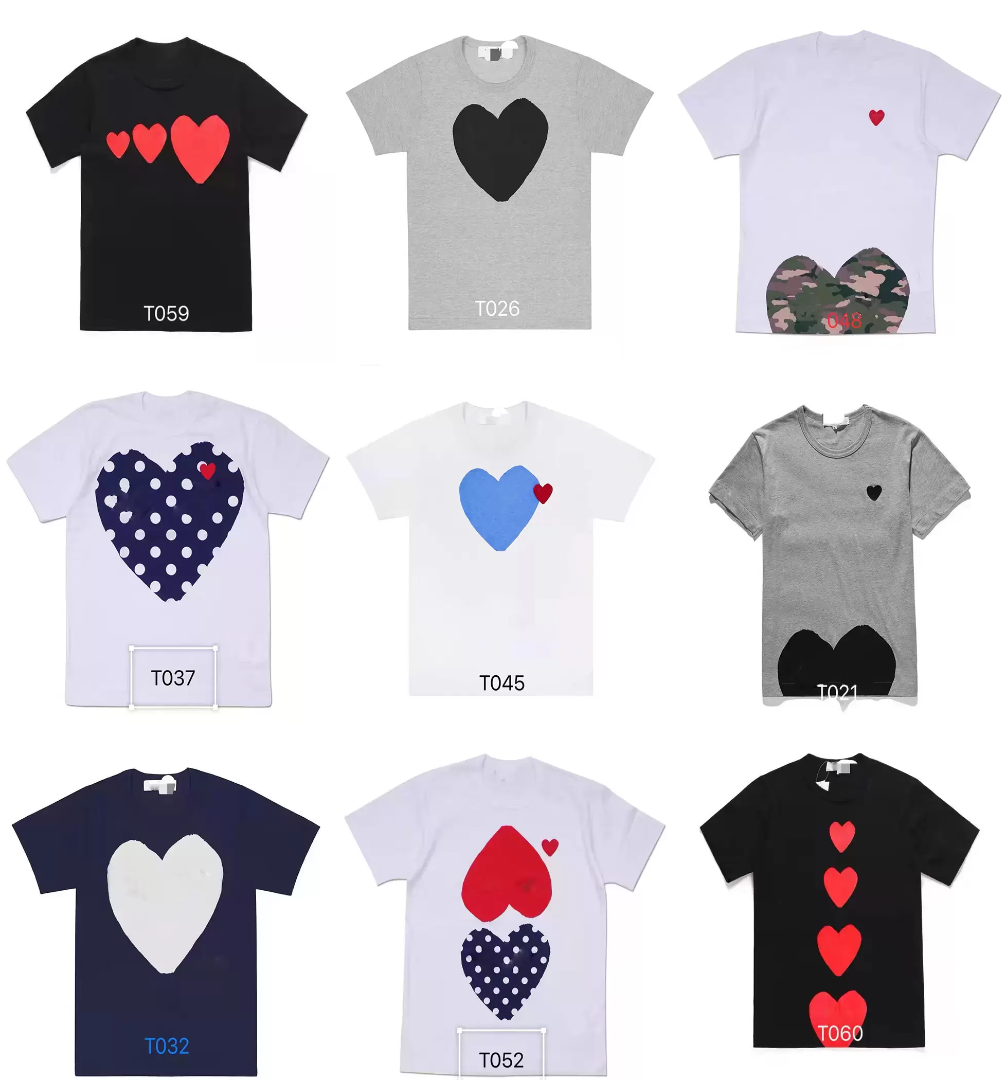 Fashion Mens Play T Shirt CDG Designer Red Heart Shirt Commes Casual Women Shirts Des Badge Garcons High Quanlity TShirts Cotton Embroidery, Army green
Fashion Mens Play T Shirt CDG Designer Red Heart Shirt Commes Casual Women Shirts Des Badge Garcons High Quanlity TShirts Cotton Embroidery, Army green