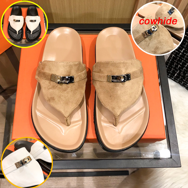2022 New classic fashion women's slippers Luxury sandals Leather high quality metal decorative cowhide flip flops beach indoor non-slip sole 35-40, 03
2022 New classic fashion women's slippers Luxury sandals Leather high quality metal decorative cowhide flip flops beach indoor non-slip sole 35-40, 03