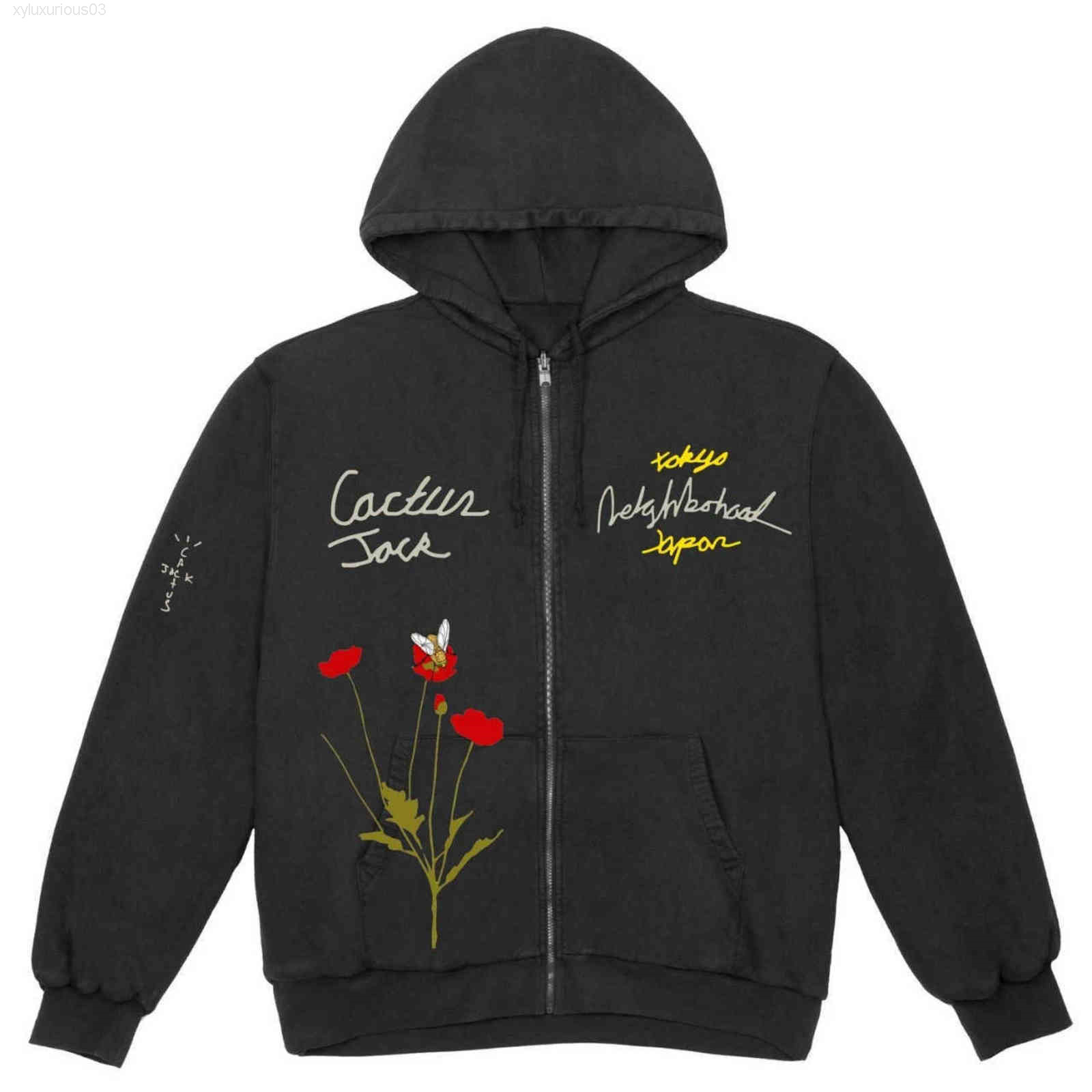 Travis Scott Cactus Jack Ts Co Branded Nbhd Skeleton Trojan Rose Zipper Sweater, Black
Travis Scott Cactus Jack Ts Co Branded Nbhd Skeleton Trojan Rose Zipper Sweater, Black