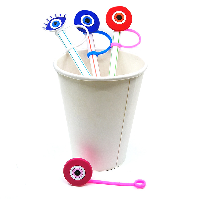 Custom Evil Eye soft silicone straw toppers accessories cover charms Reusable Splash Proof drinking dust plug decorative 8mm straw party supplies
Custom Evil Eye soft silicone straw toppers accessories cover charms Reusable Splash Proof drinking dust plug decorative 8mm straw party supplies