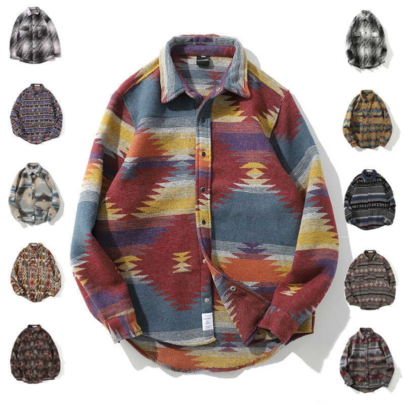 Winter Hip Hop Vintage Snap Button Long Sleeve Shirts Men Fashion Casual Streetwear Oversized Coat Male Shirt Tops Black Plaid 210701, 1059
Winter Hip Hop Vintage Snap Button Long Sleeve Shirts Men Fashion Casual Streetwear Oversized Coat Male Shirt Tops Black Plaid 210701, 1059