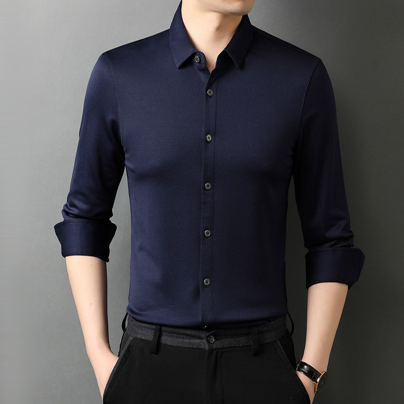Spring and Autumn Long Sleeve Shirt Men Business Shirts 21597 220322