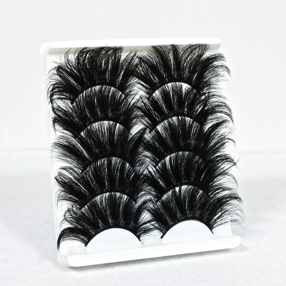 False Eyelashes 25MM Faux Mink Natural Thick Long 5D Fluffy Soft Wispy black Makeup Eyelash extension Reusable Handmade wholesale fake Lashes 5 Pairs
False Eyelashes 25MM Faux Mink Natural Thick Long 5D Fluffy Soft Wispy black Makeup Eyelash extension Reusable Handmade wholesale fake Lashes 5 Pairs