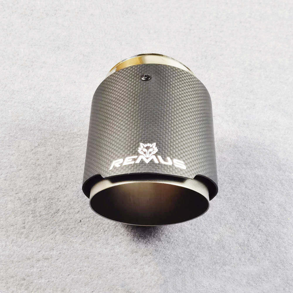 1PC Car Mufflers Exhaust Pipe Straight Flange Matt Carbon Tail End Tip Black Stainless Steel Muffler Pipe With Remus Logo
1PC Car Mufflers Exhaust Pipe Straight Flange Matt Carbon Tail End Tip Black Stainless Steel Muffler Pipe With Remus Logo