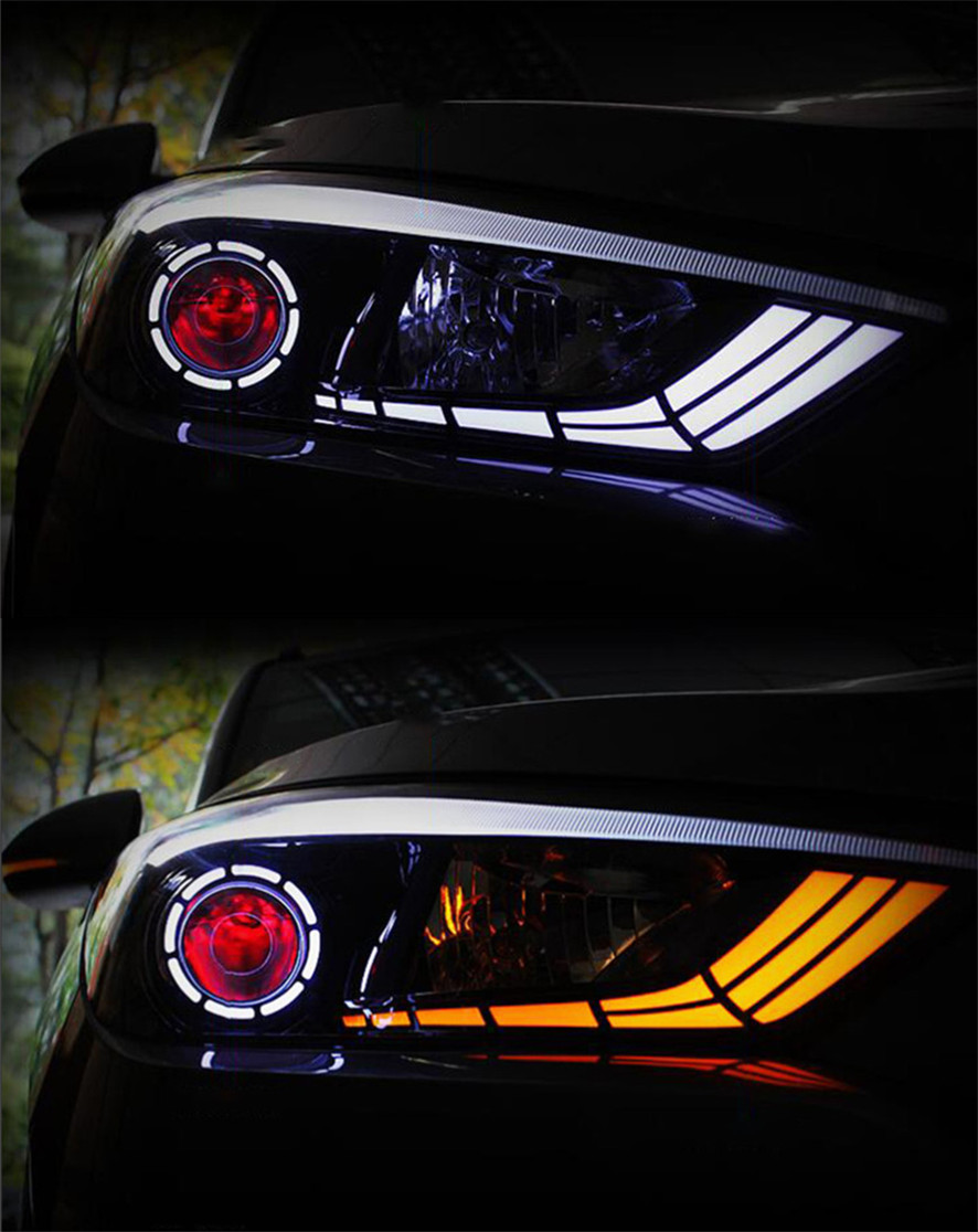LED Head Light Parts For Hyundai Tucson Front Headlights Replacement 20 15-2 018 Turn Signal Daytime Running Lights