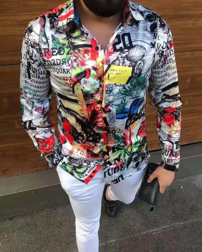 Men' Casual Shirts Summer Print Men Clothing Fashion Harajuku Youthful Loose Turn-down Collar Mens Long Sleeve TopsMen, H11
Men' Casual Shirts Summer Print Men Clothing Fashion Harajuku Youthful Loose Turn-down Collar Mens Long Sleeve TopsMen, H11