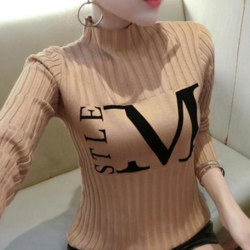 Women's Sweaters #3811 Blue Pink Khaki Black Long Sleeved Knitted Tops Casual Sweater Ladies Knitwear Pullover Women Tight Turtleneck, White;black
Women's Sweaters #3811 Blue Pink Khaki Black Long Sleeved Knitted Tops Casual Sweater Ladies Knitwear Pullover Women Tight Turtleneck, White;black