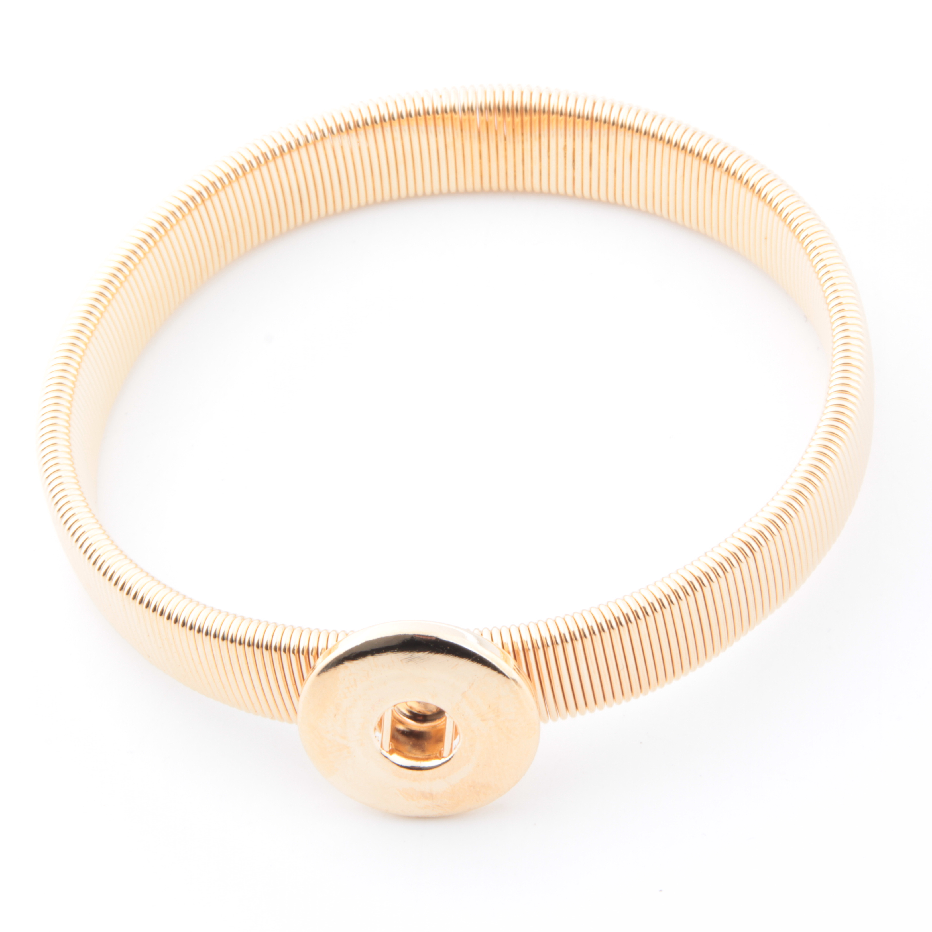 Mixed 12 Styles 18mm snap button charm Bracelet silver gold link chain three snaps buttons Bracelets Jewelry for women men