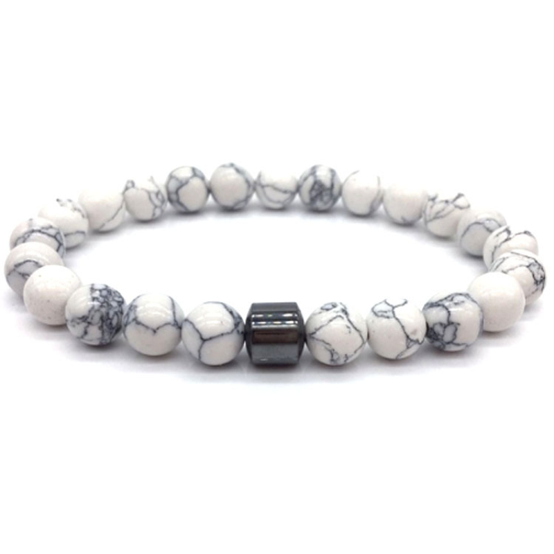 Tiger Eye Obsidian Hematite Turquoise Stone Strands Bracelets Handmade Beaded Jewelry for Lovers Gift