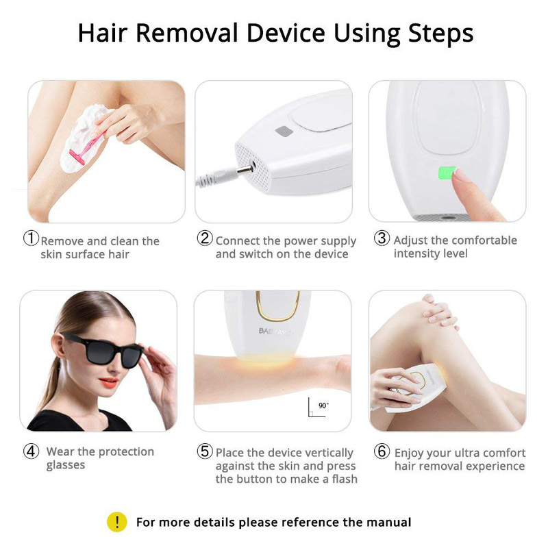 Home Hold Depilatory Laser Mini Hair Epilator Permanent Hair Removal IPL System 500000 S Light Pulses Whole Body Hair Remover 220323