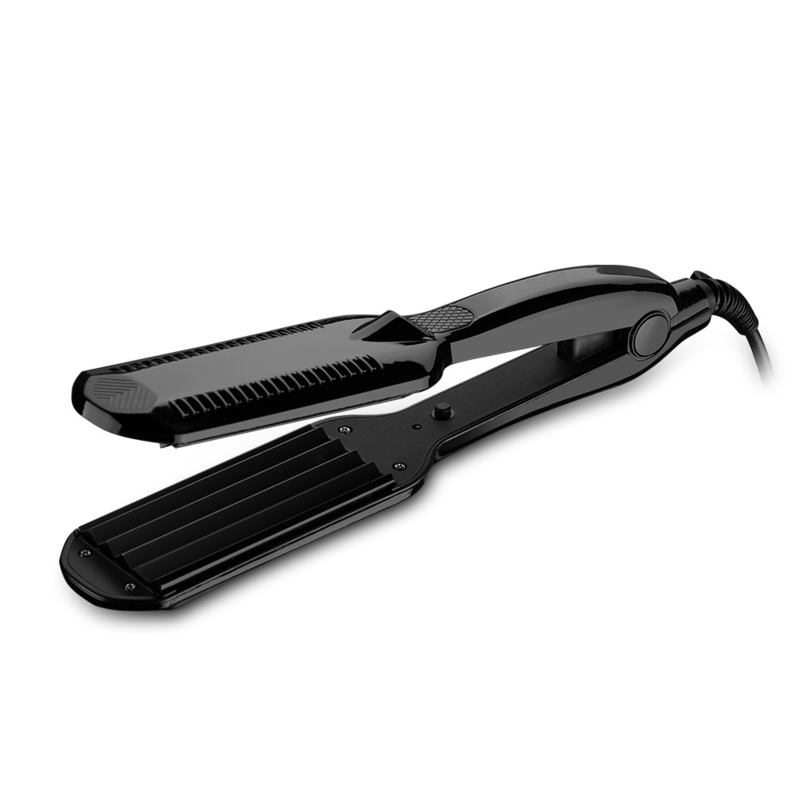 Professional ceramic corrugated iron for wave corrugation flat irons curling cone adjust temperature Wide hair Wave Plate 220623