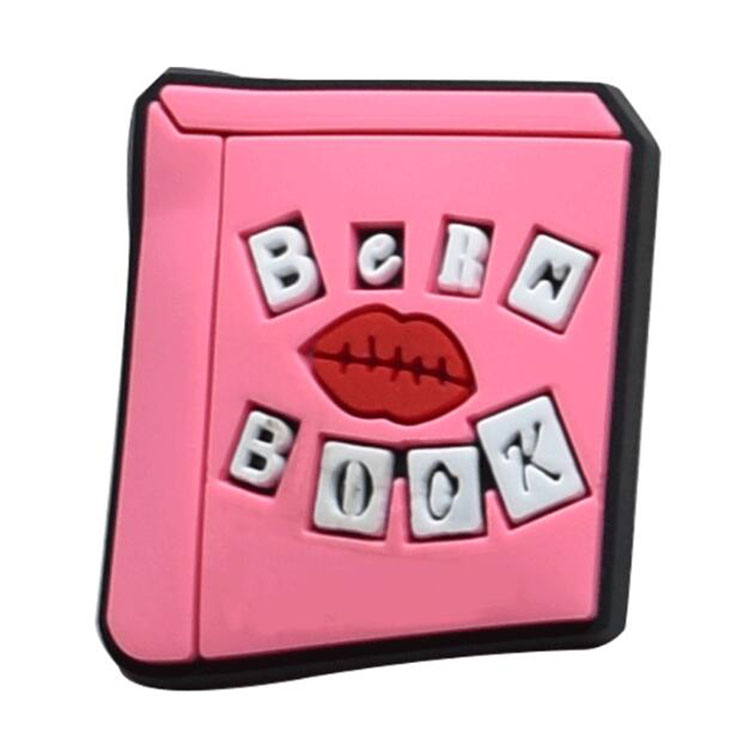 new arrived cartoon pink girl shoe accessories clog charm bracelet wristband decoration button