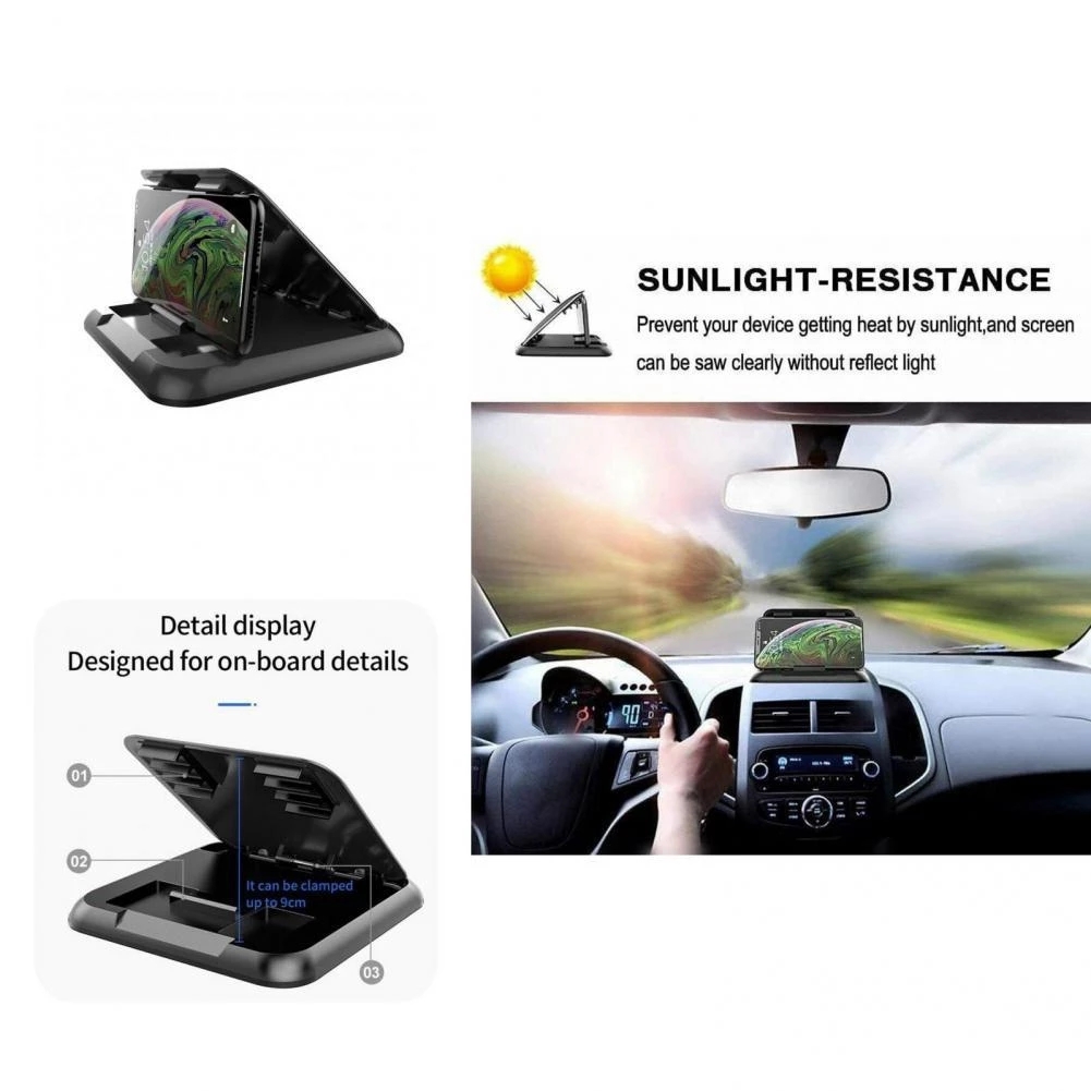 Holder Simple Car Dashboard Mobile Phone Cradle Mount Bracket Support Easy Installation Auto Cellphone