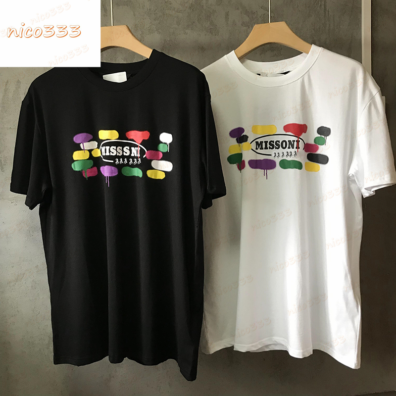 22ss summer tee color ink letter print round neck loose men and womens T-shirt European size S-XL, White
22ss summer tee color ink letter print round neck loose men and womens T-shirt European size S-XL, White