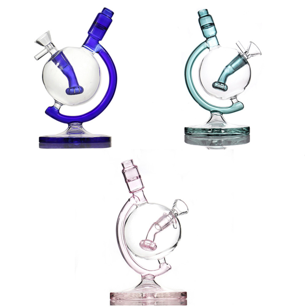 World Globe Bong Hookahs Dab Rig Water Pipes 5.7inches Recycler bubbler with glass bowl oil pipe
World Globe Bong Hookahs Dab Rig Water Pipes 5.7inches Recycler bubbler with glass bowl oil pipe