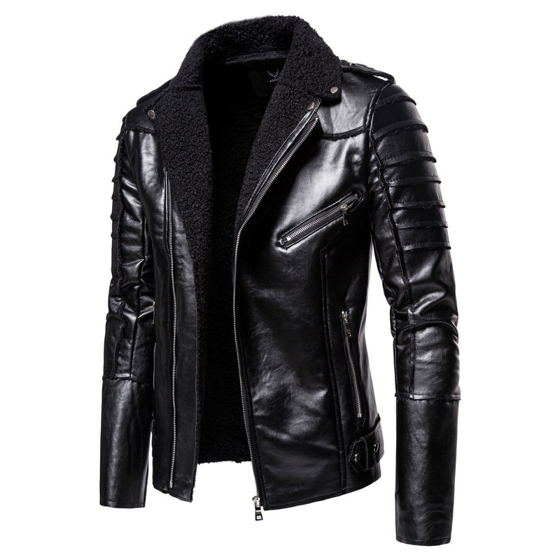 Men Winter Thick Warm Fleece Leather Jacket Coat Mens Motor Biker Faux PU Jackets Outwear Casual Military Men's Coats S5XL 220816, Black
Men Winter Thick Warm Fleece Leather Jacket Coat Mens Motor Biker Faux PU Jackets Outwear Casual Military Men's Coats S5XL 220816, Black