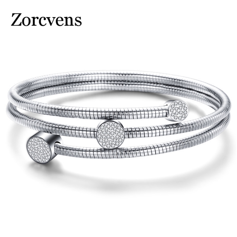 ZORCVENS Fashion Cable wire Bracelet for Women High Quality Stainless steel Crystal Charm Bracelets Bangles for women 220716
ZORCVENS Fashion Cable wire Bracelet for Women High Quality Stainless steel Crystal Charm Bracelets Bangles for women 220716