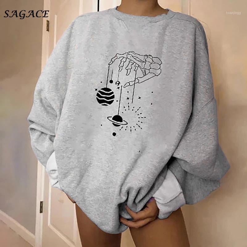 Halloween Skull Print Sweatshirt Women Autumn Long Sleeve Loose Pullover Top Harajuku Winter Casual O-Neck Hoodie Sweatshirts Women, Gray
Halloween Skull Print Sweatshirt Women Autumn Long Sleeve Loose Pullover Top Harajuku Winter Casual O-Neck Hoodie Sweatshirts Women, Gray