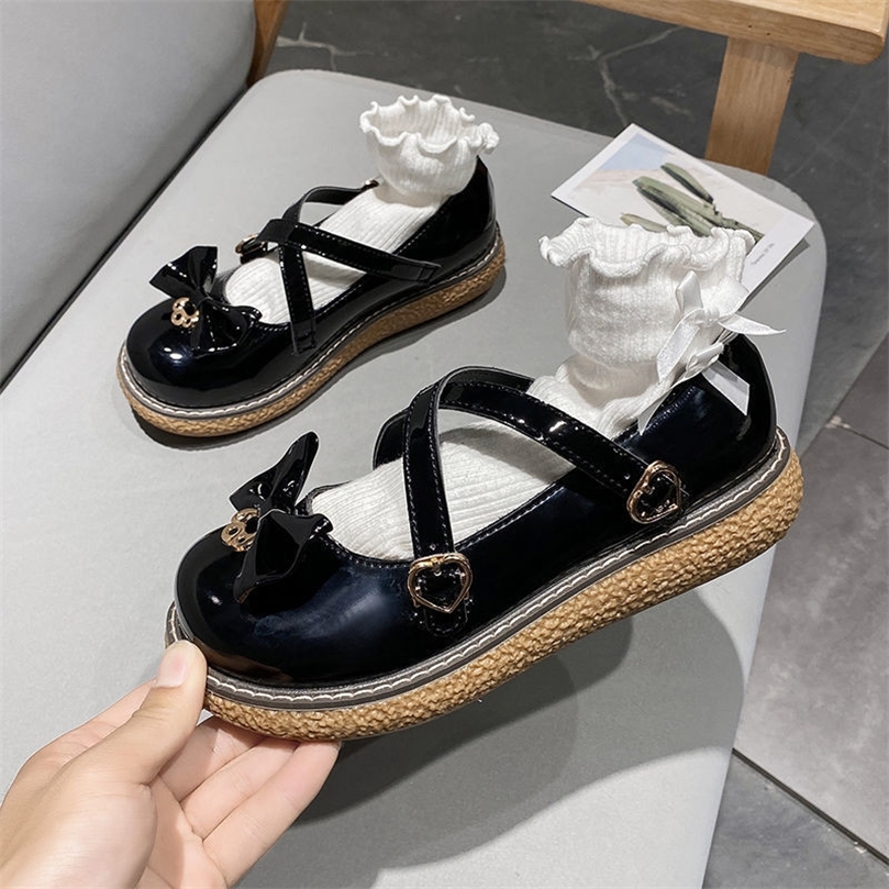 Sepatu Lolita Lucu Hati Ikatan Simpul Manis Desainer Liar Fesyen Wanita Mary Jane Platform Ujung Bundar Kasual Flat 220614, Black
Sepatu Lolita Lucu Hati Ikatan Simpul Manis Desainer Liar Fesyen Wanita Mary Jane Platform Ujung Bundar Kasual Flat 220614, Black