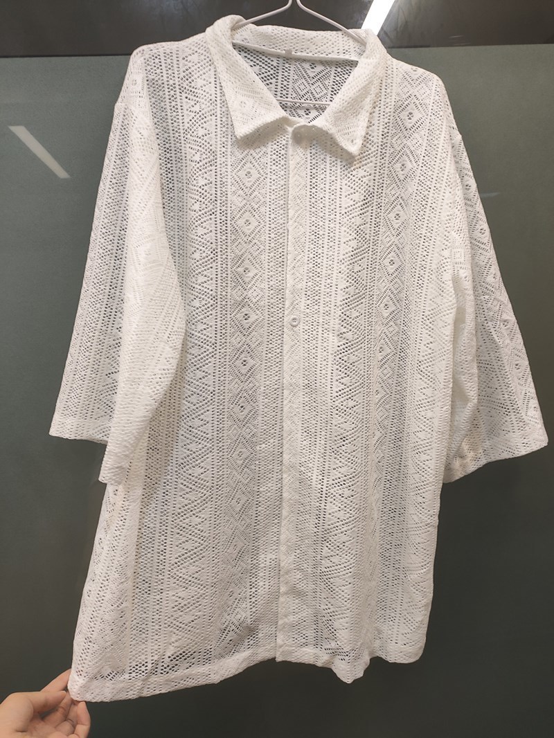 Men's Clothing European American Autumn Thin Japanese Cut-out Shirt Lapel Slim Buttoned Shirt Camisas Para Hombre 220524