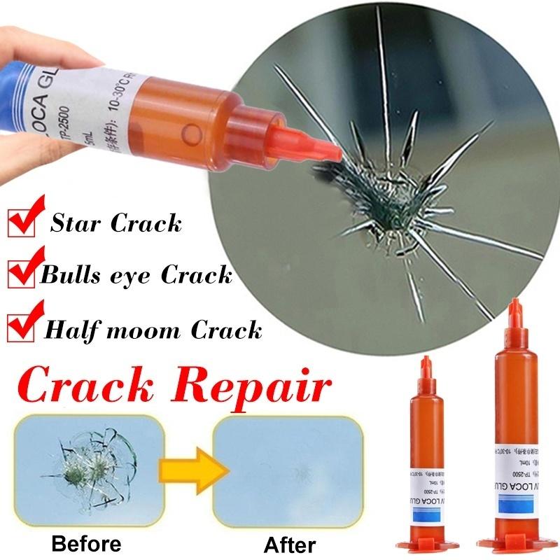 

Car Cleaning Tools 5ml UV Glue Optical Clear Window Repair Tool For Long Crack Glass Broken Qucikly Restore Or Screen