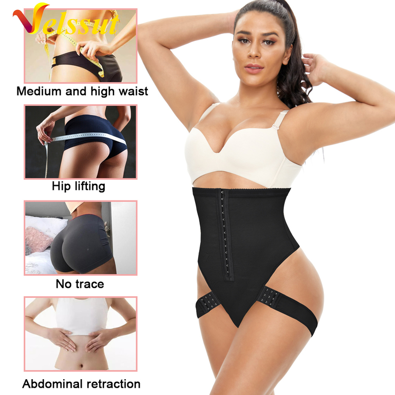 Velssut Butt Lifter Tummy Control Panties Booty Lift Pulling Underwear Body Shaper Waist Trainer Corset Body Shapewear Plus Size 220506
