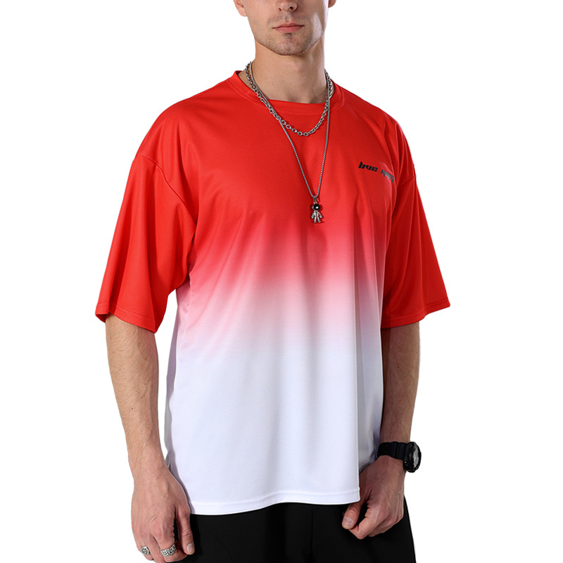 Printed Men's T-Shirts Tide Brand Plus Size Fashion Round Neck Short Sleeve Men's Quick Dryer -3XL, Red
Printed Men's T-Shirts Tide Brand Plus Size Fashion Round Neck Short Sleeve Men's Quick Dryer -3XL, Red