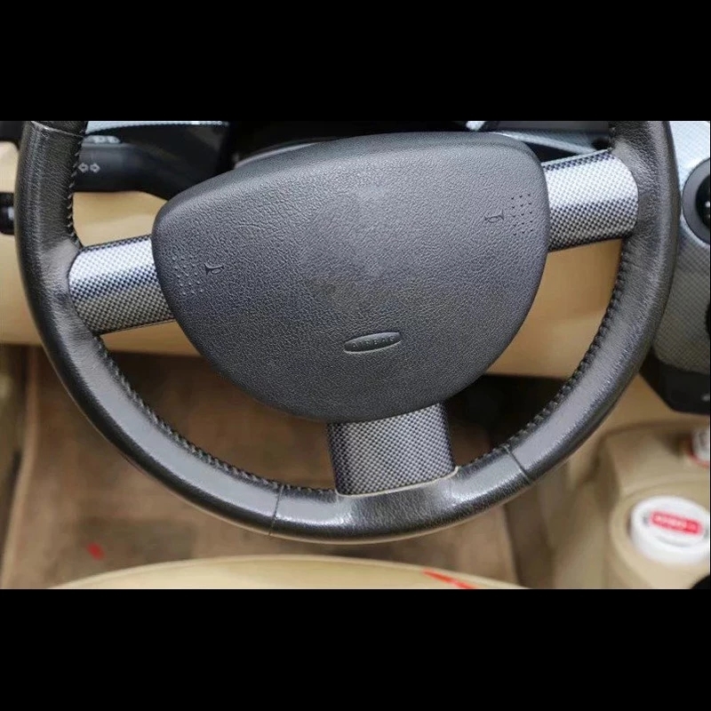 For Volkswagen Beetle 2003 04 05 06 07 08 09 10 Carbon Fiber Car Interior Steering Wheel Cover Trim Moldings Modification Parts