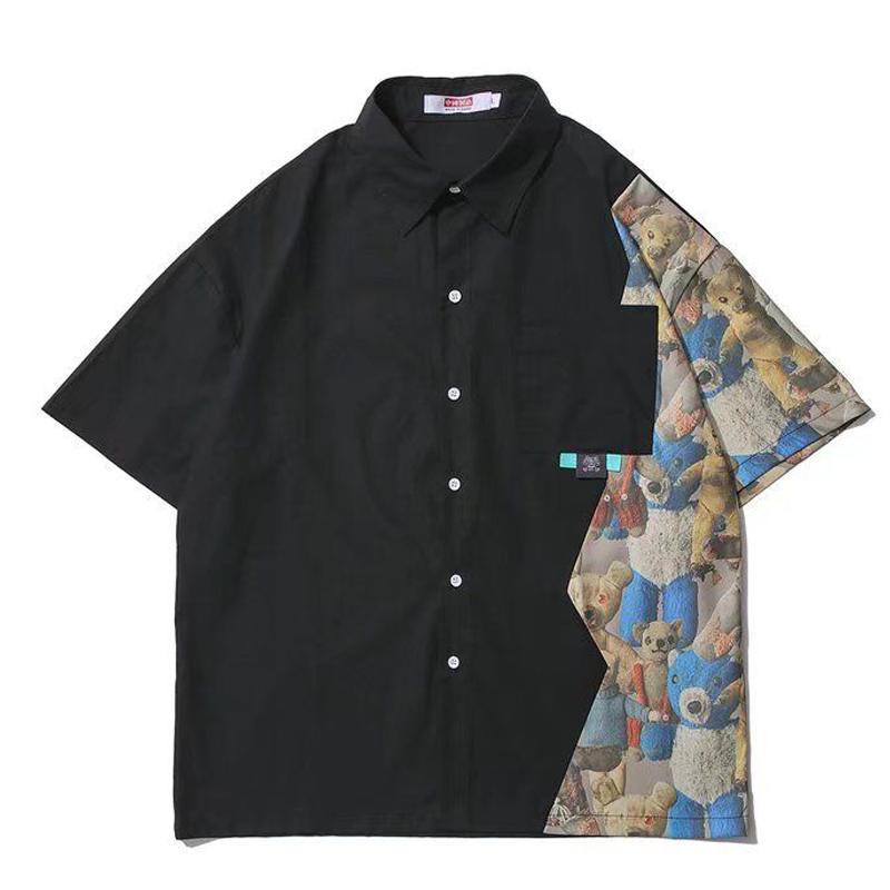Men's Casual Shirts Bear Print Man Summer Beach Hawaiian Shirt Women Short Sleeve Fun Vintage Clothes Pockets Japanese Streetwear HarajukuMe, Black
Men's Casual Shirts Bear Print Man Summer Beach Hawaiian Shirt Women Short Sleeve Fun Vintage Clothes Pockets Japanese Streetwear HarajukuMe, Black