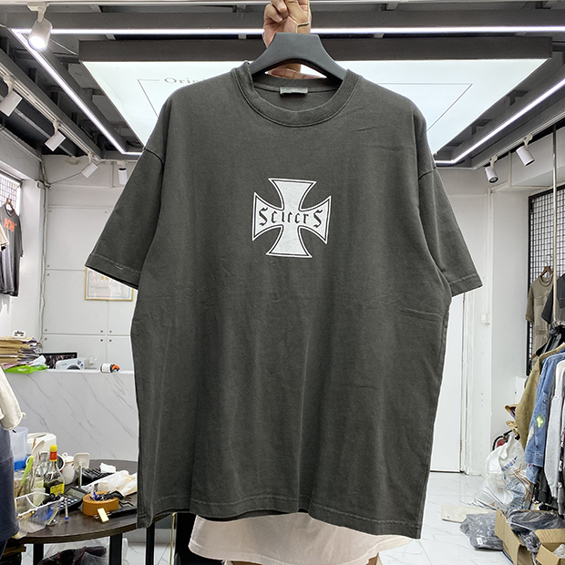Vintage T shirt Grey Men Women High Quality Print Tee Oversize Tops Short Sleeve Real Pics, Gray
Vintage T shirt Grey Men Women High Quality Print Tee Oversize Tops Short Sleeve Real Pics, Gray