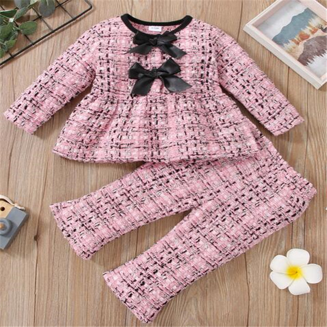 Spring Autumn Kids Baby Girls Clothing Sets Designer Girl bowknot Tops Pants 2-piece Suit High Quality Children Clothes Baby Outfit, Pink
Spring Autumn Kids Baby Girls Clothing Sets Designer Girl bowknot Tops Pants 2-piece Suit High Quality Children Clothes Baby Outfit, Pink