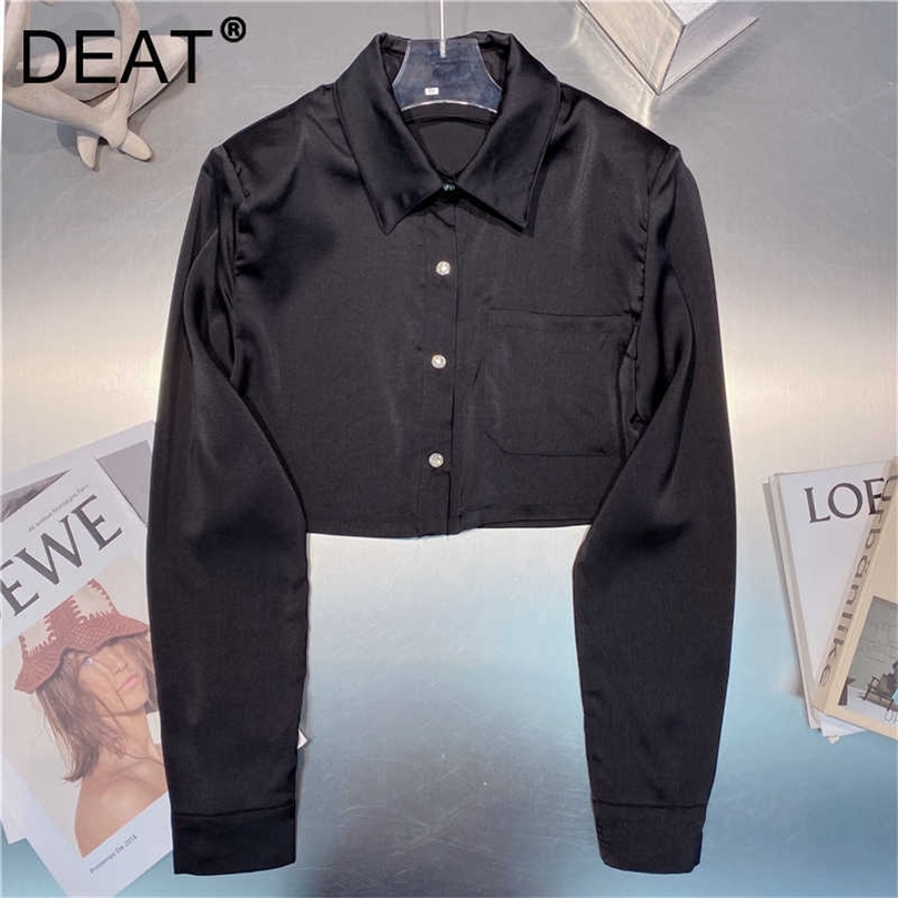 DEAT Women Shirt Arrivals Turn-down Collar Long Sleeve All Match Fashion Temperament Spring Summer 11D1438 210709, Pink
DEAT Women Shirt Arrivals Turn-down Collar Long Sleeve All Match Fashion Temperament Spring Summer 11D1438 210709, Pink