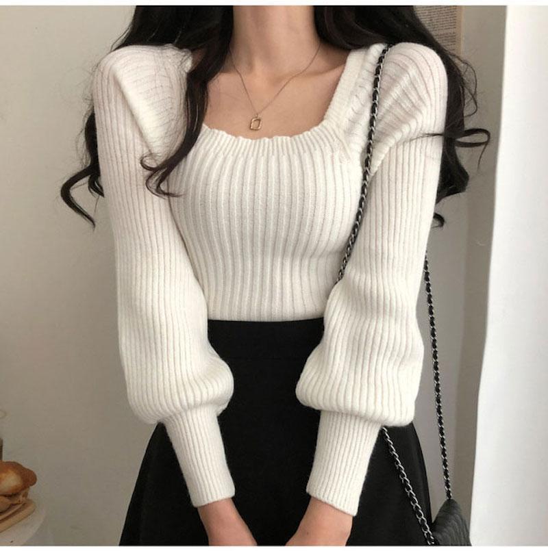 Women's Sweaters 2022 Winter Warm Sweater Pullover Chic Square Neck Women Long Sleeve Pit Stripe Knit Top Japan Autumn Casual Cute White, Black
Women's Sweaters 2022 Winter Warm Sweater Pullover Chic Square Neck Women Long Sleeve Pit Stripe Knit Top Japan Autumn Casual Cute White, Black