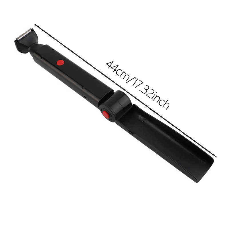 Electric Back Hair Shaver Trimmer Machine Long Handle USB Folding Double Sided Back Body Hair Leg Removal Tool H2204227160006