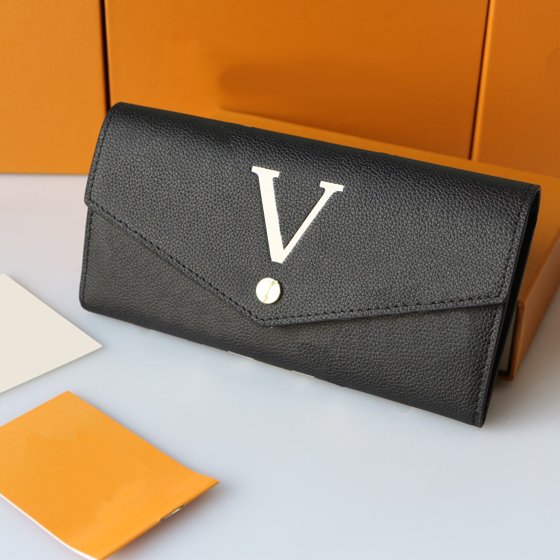 Vintage Long Flip Wallets Women Leather Money Clips Card Holder Zipper Purse Business Purses With Box
Vintage Long Flip Wallets Women Leather Money Clips Card Holder Zipper Purse Business Purses With Box