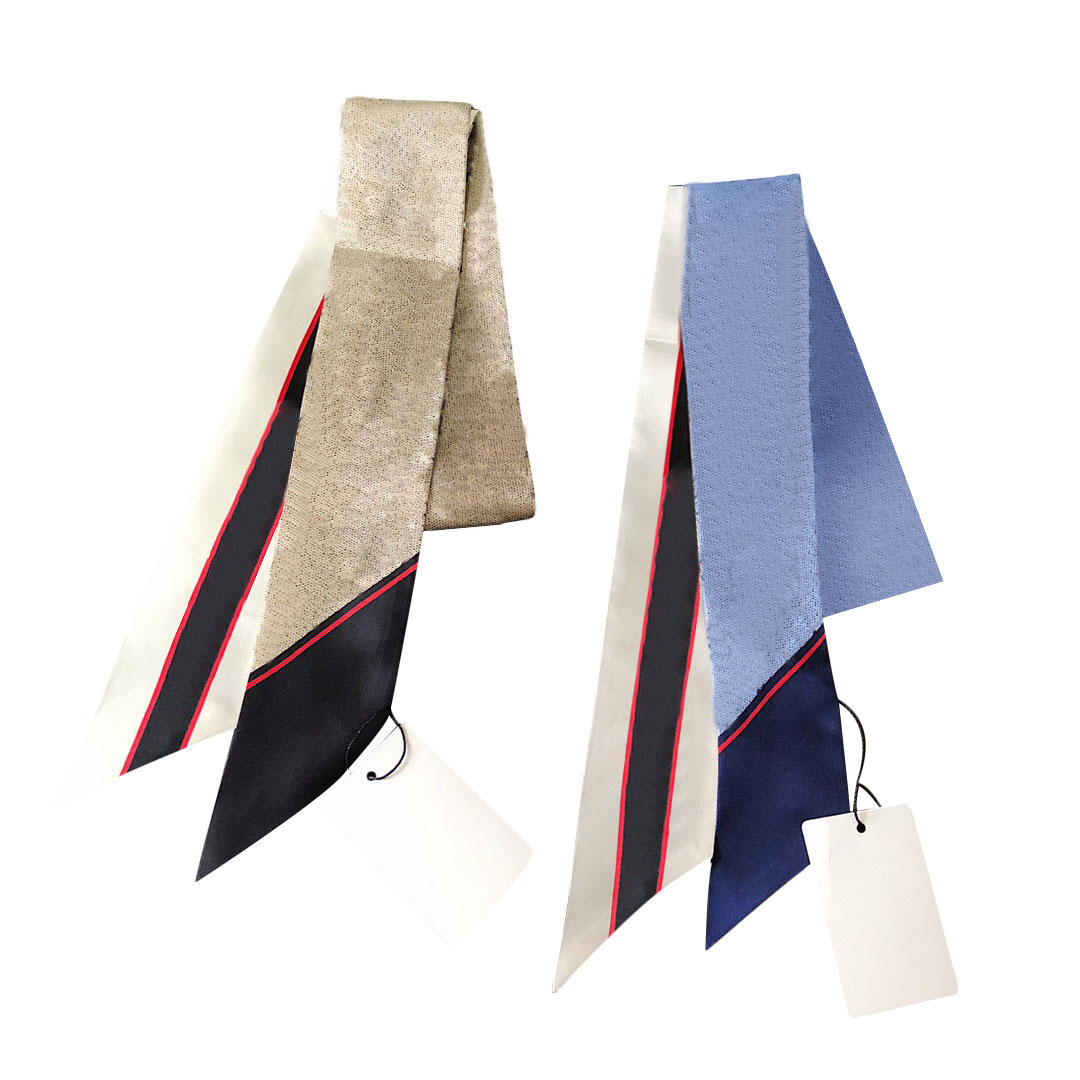2022 Designer Scarfs for Women Square Scarves Fashion Neck Cravat Headbands With Letters Top Silk Ribbons Hair Bands Bag Scarf 120*8cm