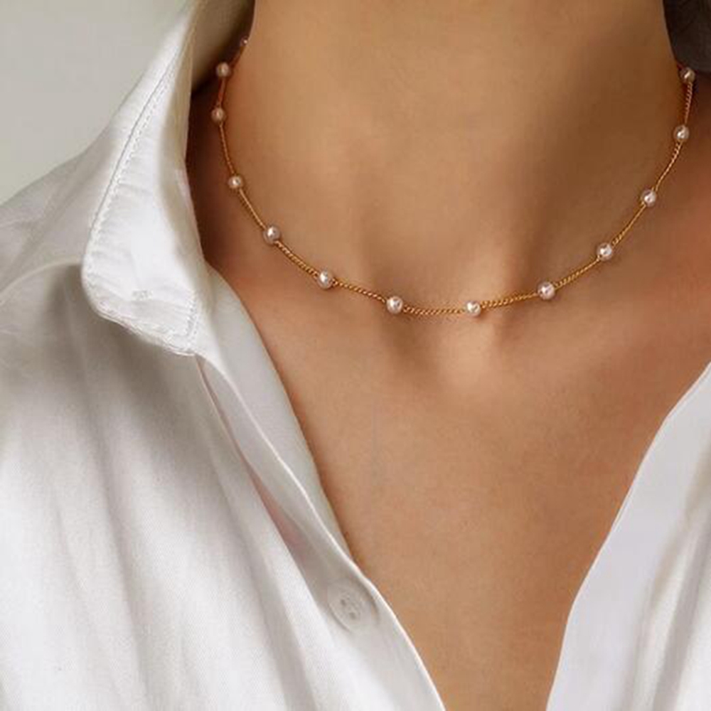 Layer Imitation Pearl Choker Pendant Goth Gold Clavicle Necklaces Boho On The Neck Collar For Girl Jewelry Punk Hip Hop Gift Bijoux Accessories
Layer Imitation Pearl Choker Pendant Goth Gold Clavicle Necklaces Boho On The Neck Collar For Girl Jewelry Punk Hip Hop Gift Bijoux Accessories