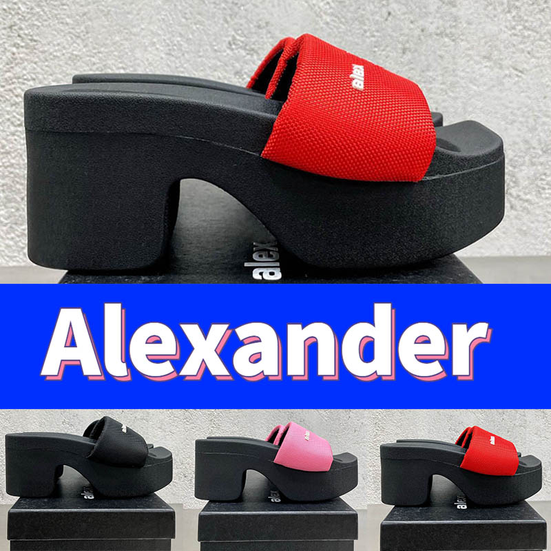 2022 Fashion Alex Chunky Platform Slide Sandals in Nylon Wang Designer Slippers Luxury Womens shoes Beach Sandal Newest Lady Summer Outdoor Indoor women Slides, Shoe box
2022 Fashion Alex Chunky Platform Slide Sandals in Nylon Wang Designer Slippers Luxury Womens shoes Beach Sandal Newest Lady Summer Outdoor Indoor women Slides, Shoe box