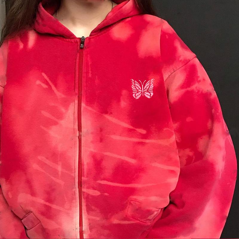 Women' Hoodies & Sweatshirts High Street Printed Tie-Dye Sweatshirt Zipper American Retro Red Butterfly Jacket Hooded Cardigan Sports Overs
Women' Hoodies & Sweatshirts High Street Printed Tie-Dye Sweatshirt Zipper American Retro Red Butterfly Jacket Hooded Cardigan Sports Overs