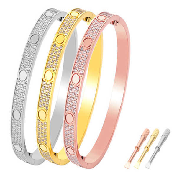 Designer Jewelry diamond bracelet gold bangle for women men three rows and two rows stone stainless steel luxury wedding gift lovers classic
Designer Jewelry diamond bracelet gold bangle for women men three rows and two rows stone stainless steel luxury wedding gift lovers classic