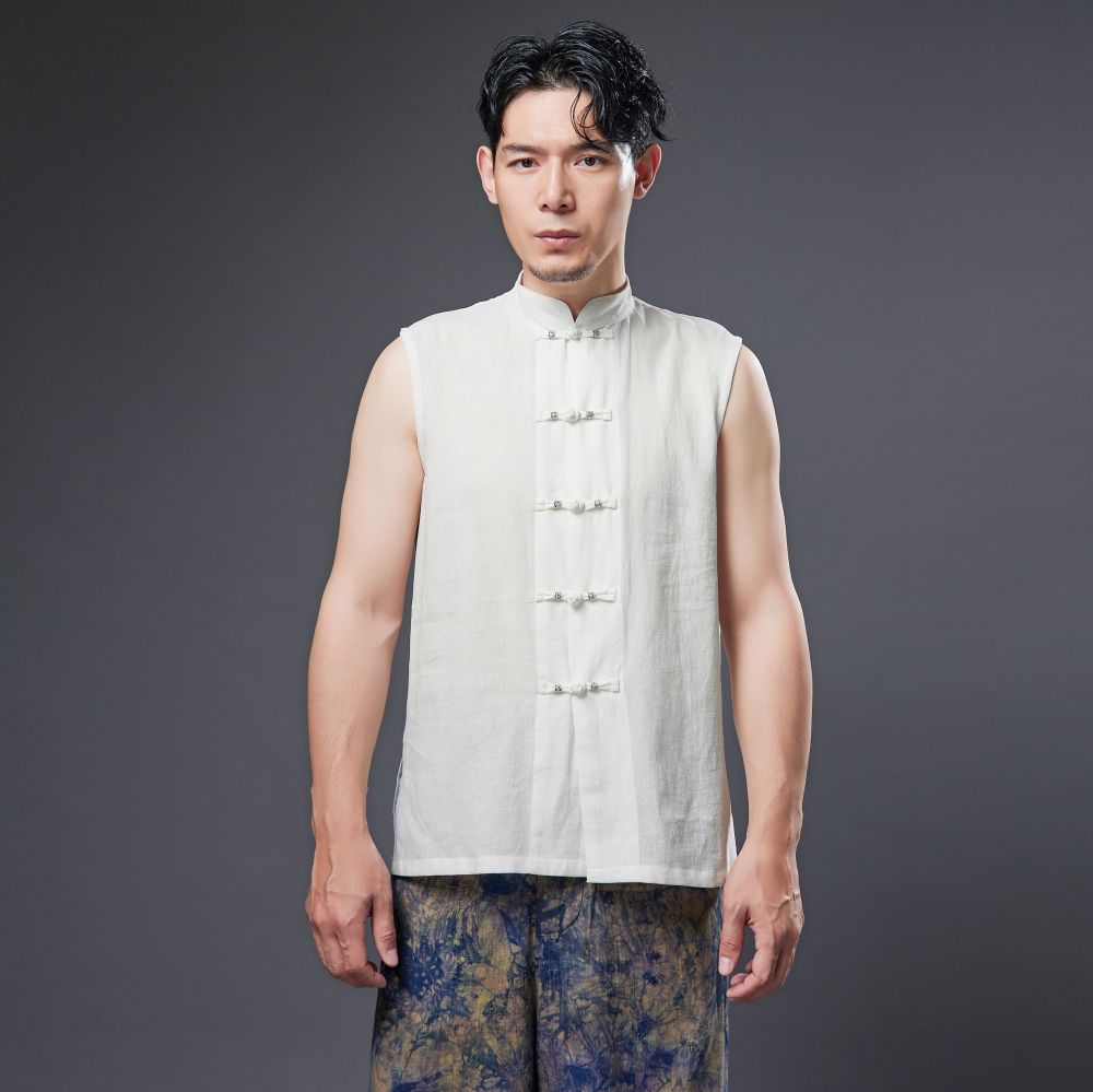 Men's Summer ethnic clothing sleeveless Top traditional male cotton linen Tang suit stand collar Asian costume breathable wear
Men's Summer ethnic clothing sleeveless Top traditional male cotton linen Tang suit stand collar Asian costume breathable wear