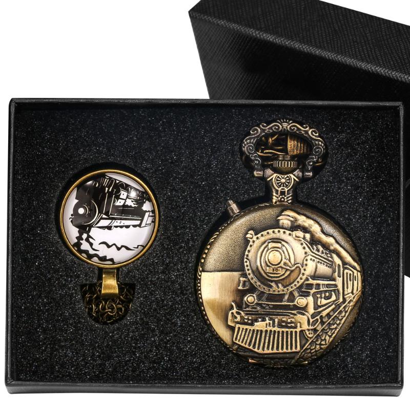 Pocket Watches Retro Nostalgic Steampunk Train Thick Chain Led Light Men's Quartz Watch Set Patch Necklace Slim Chains Unique SouvenirPo, Set 6
Pocket Watches Retro Nostalgic Steampunk Train Thick Chain Led Light Men's Quartz Watch Set Patch Necklace Slim Chains Unique SouvenirPo, Set 6