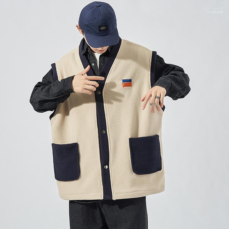 Men's Vests Thicken Loose Vest Lamb Wool Plus Size Biker Warming Casual Sleeveless Autumn Erkekler Yelekler Men Clothing DE50MBX1 Stra22, Beige
Men's Vests Thicken Loose Vest Lamb Wool Plus Size Biker Warming Casual Sleeveless Autumn Erkekler Yelekler Men Clothing DE50MBX1 Stra22, Beige