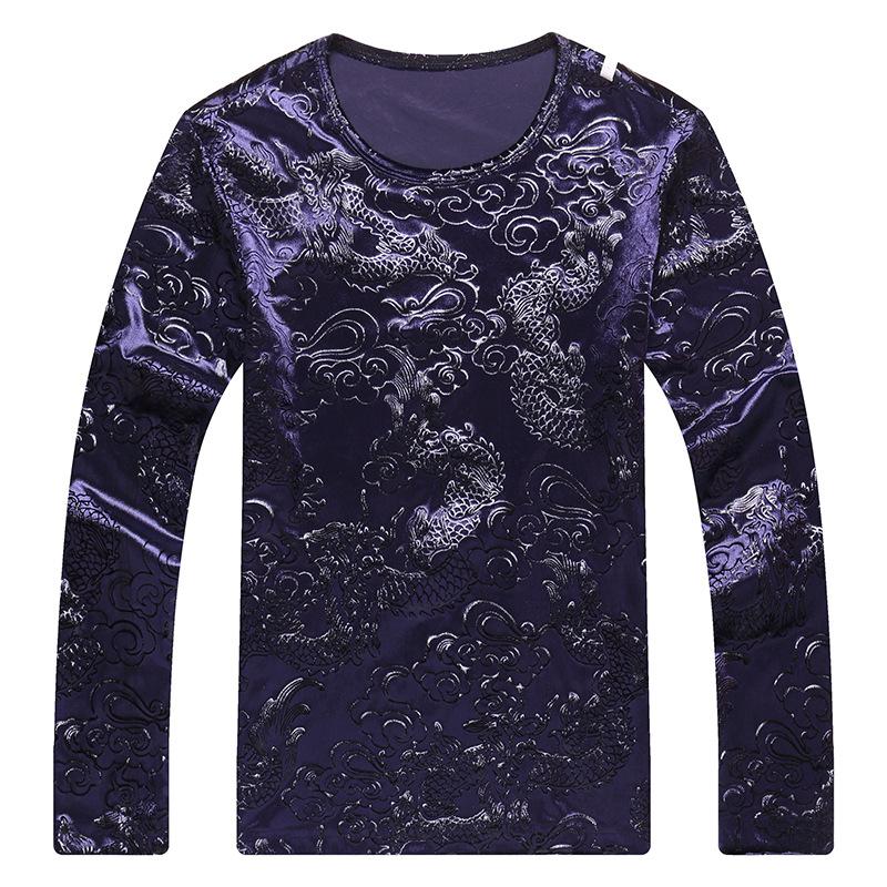 Men's T-Shirts Personalized Clouds Dragon Pattern Printing Long Sleeve T Shirt Autumn 2022 Quality Gold Velvet Soft Comfortable MenMen's, As picture
Men's T-Shirts Personalized Clouds Dragon Pattern Printing Long Sleeve T Shirt Autumn 2022 Quality Gold Velvet Soft Comfortable MenMen's, As picture