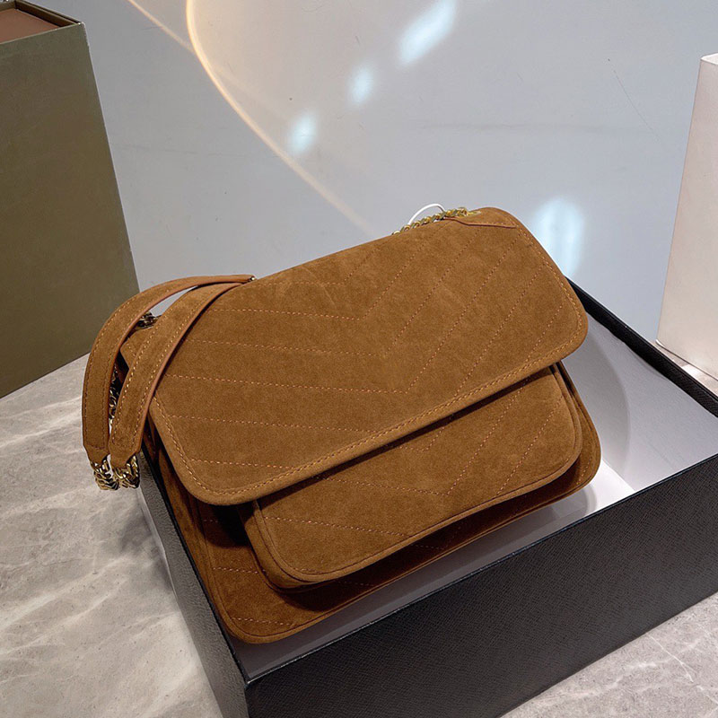Flip Postman Bag Gold Chain Crossbody Handbag Ladies Messenger Bag Flap Wallet Interior Pocket Fashion letter Magnetic Buckle Suede Leather High Quality
Flip Postman Bag Gold Chain Crossbody Handbag Ladies Messenger Bag Flap Wallet Interior Pocket Fashion letter Magnetic Buckle Suede Leather High Quality