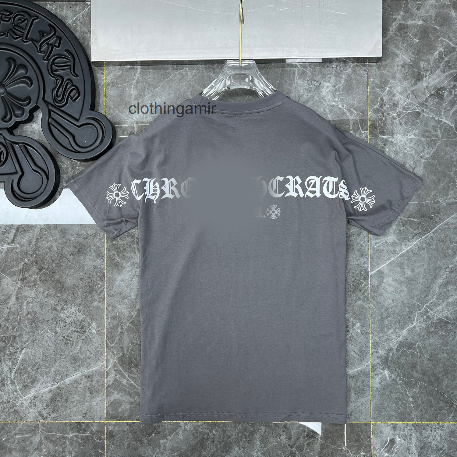t Shirts Hearts//chromes Summer Designer Ch Simple Letter Slogan Horseshoe Cross Short Sleeve T-shirt Men' Women' Lovers' Trend ZPFK, Gray 
t Shirts Hearts//chromes Summer Designer Ch Simple Letter Slogan Horseshoe Cross Short Sleeve T-shirt Men' Women' Lovers' Trend ZPFK, Gray