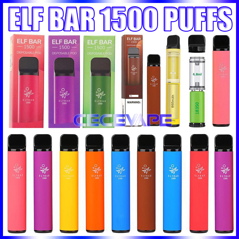 2% 5% Elf Bar 1500 Puffs Disposable Pod E Cigarette With 850mAh 18350 Battery 4.8ml Prefilled Cartridge Smoking ElfBar Vape Pen
2% 5% Elf Bar 1500 Puffs Disposable Pod E Cigarette With 850mAh 18350 Battery 4.8ml Prefilled Cartridge Smoking ElfBar Vape Pen