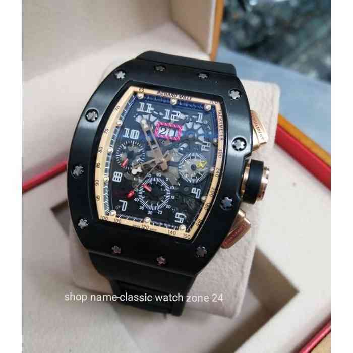 uxury watch Date Luxury Mens Mechanics Watch Richa Wristwatch Milles Fully Automatic, L-black
uxury watch Date Luxury Mens Mechanics Watch Richa Wristwatch Milles Fully Automatic, L-black