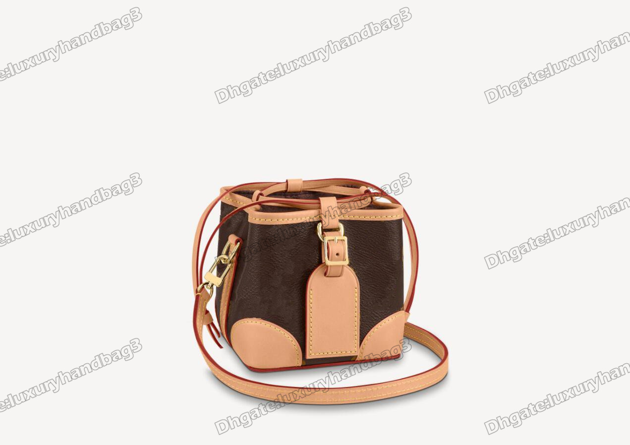 Luxurys Drawstring Genuine Leather Mini Retiro Bags NANO NOE Fashion Monograms Brown Pink Shoulder Totes Adjustable Shoulder Strap Handbags Designers Bag M41346
Luxurys Drawstring Genuine Leather Mini Retiro Bags NANO NOE Fashion Monograms Brown Pink Shoulder Totes Adjustable Shoulder Strap Handbags Designers Bag M41346
