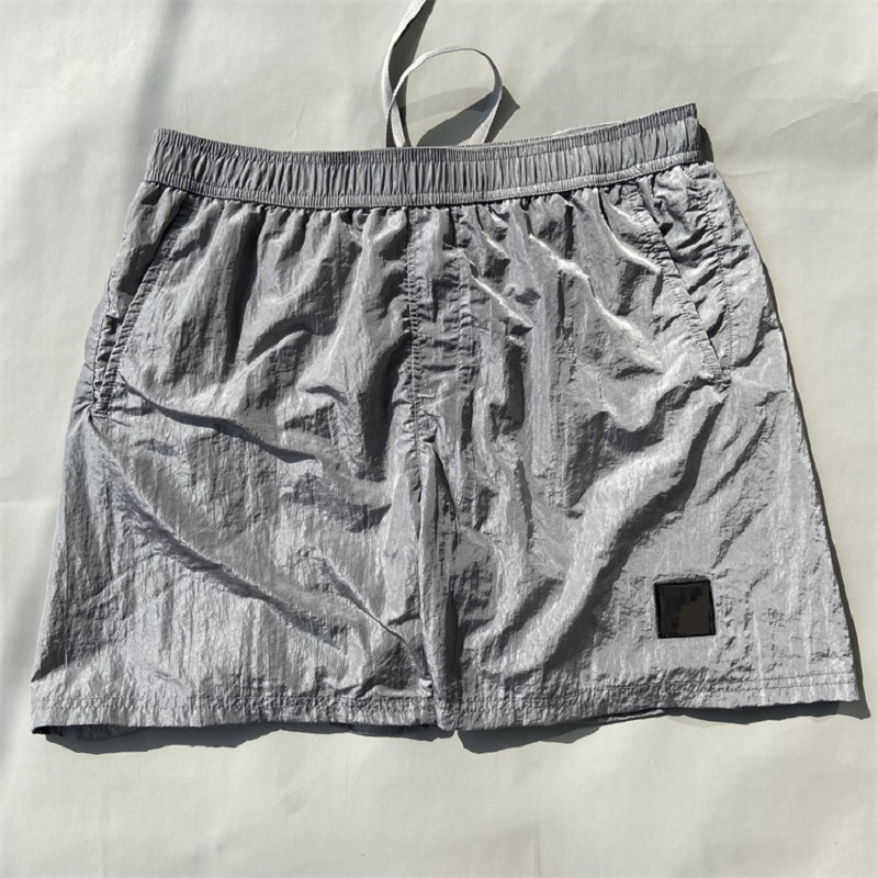 Metal Nylon Dyed Shorts Outdoor Casual Men Pants Beach Swim Shorts Black red Grey Blue Size M-XXL